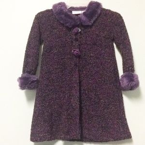 Girls purple winter coat